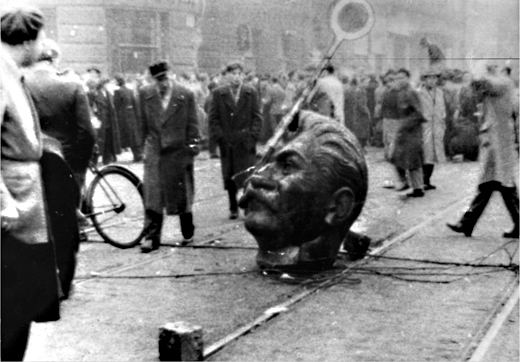 Historic photograph, 1956 Hungarian Revolution against Soviet occupation.